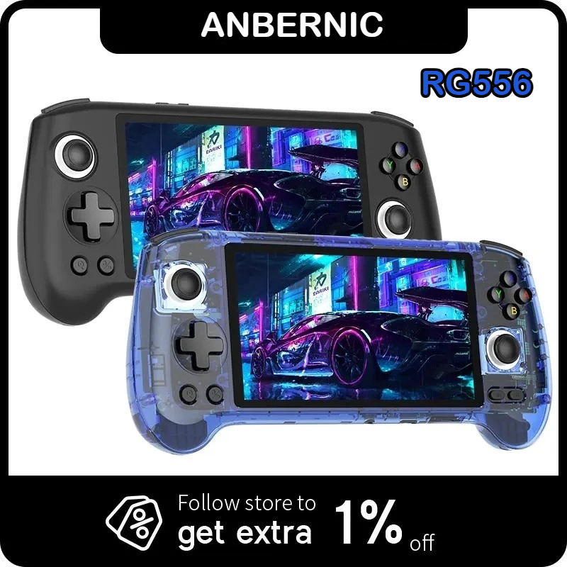 Gaming Console Android - ANBERNIC RG556 Handheld Games Console 5.48''