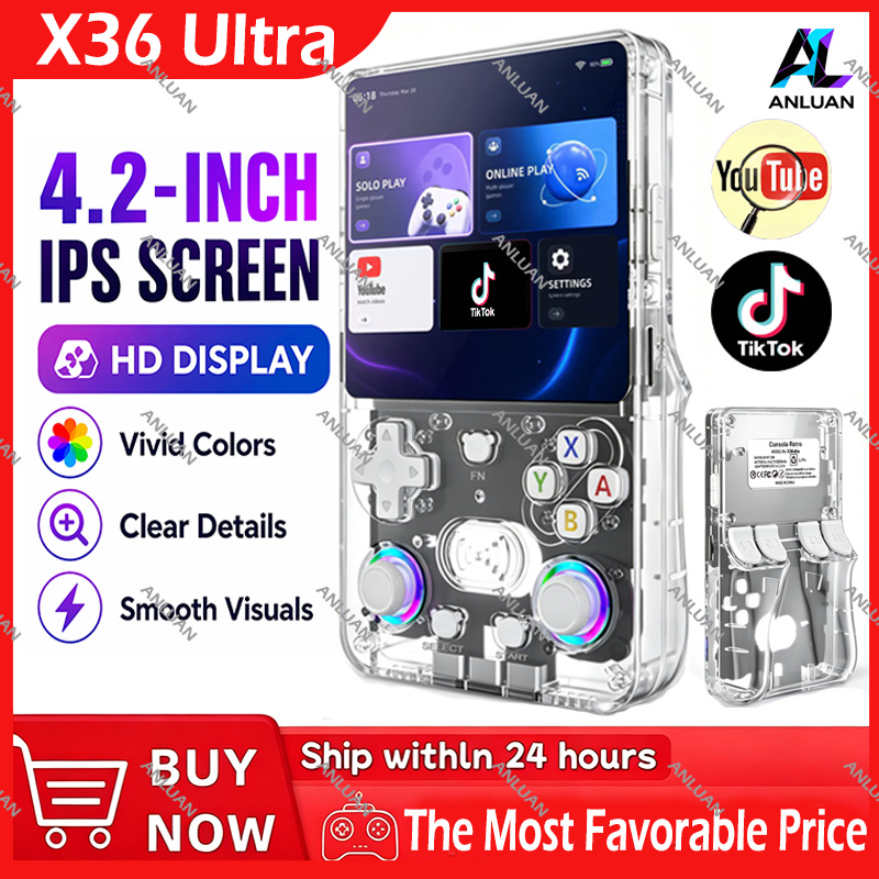 Gaming Console Android - X36 Ultra All-In-One Retro Handheld Game