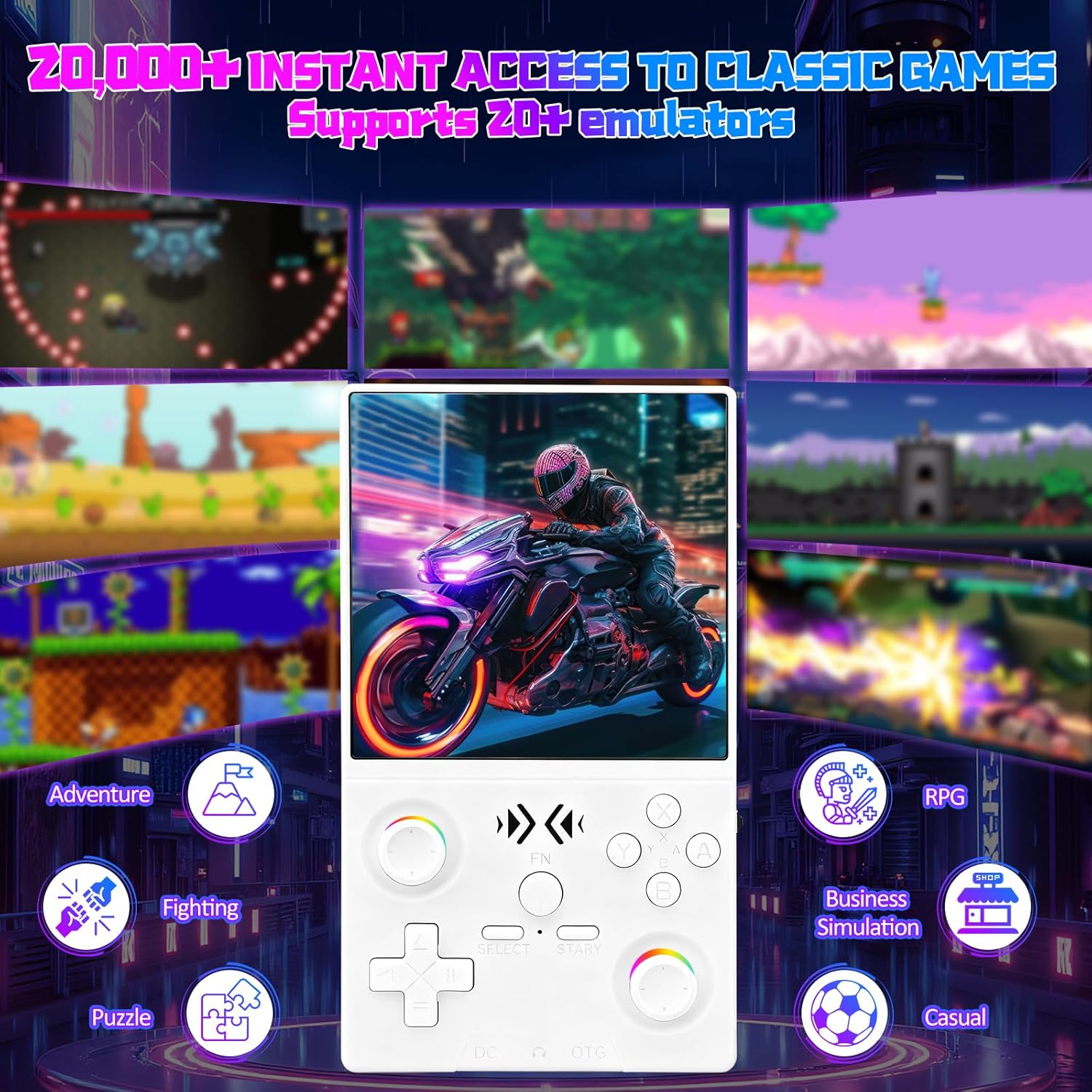 FLLBW XF40V Retro Handheld Gam - огляд і ціна Gaming Console Retro Handheld