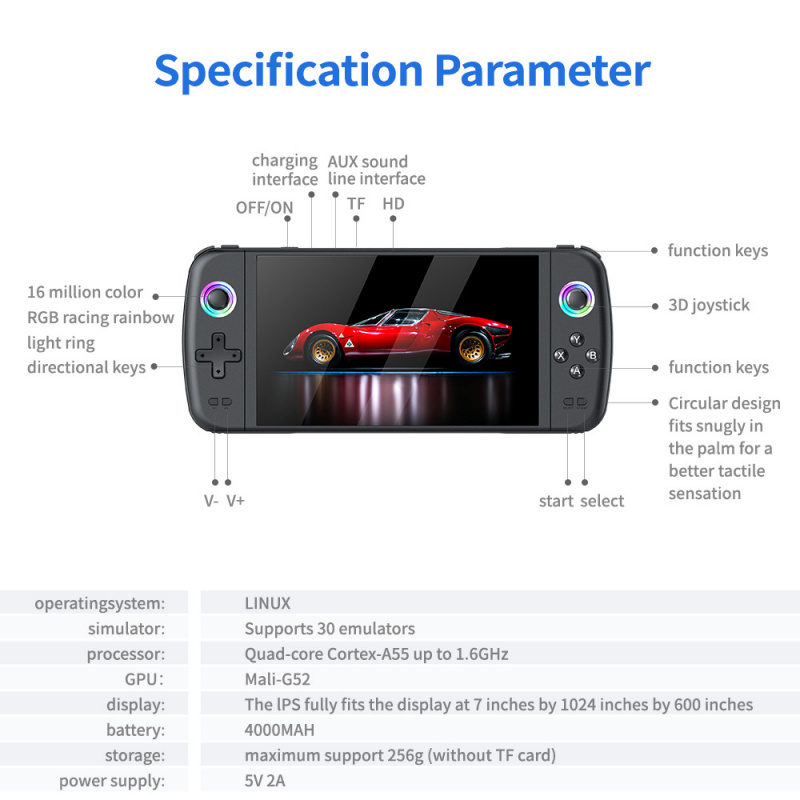 New M27 Large Screen Handheld  - огляд і ціна Gaming Console Retro Handheld