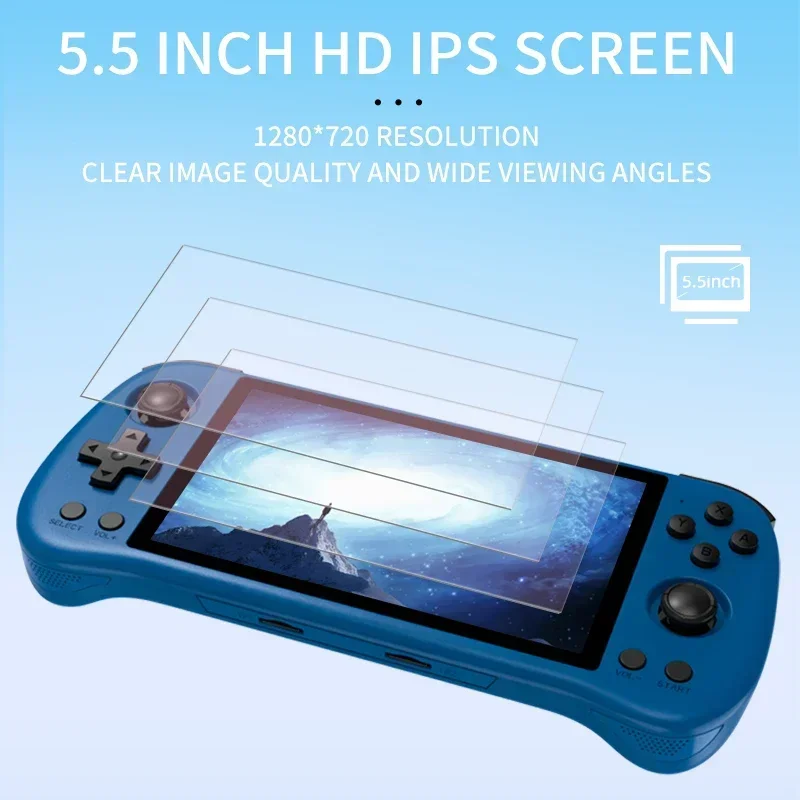 80000Games 512G POWKIDDY X55 5 - огляд і ціна Gaming Console Retro Handheld