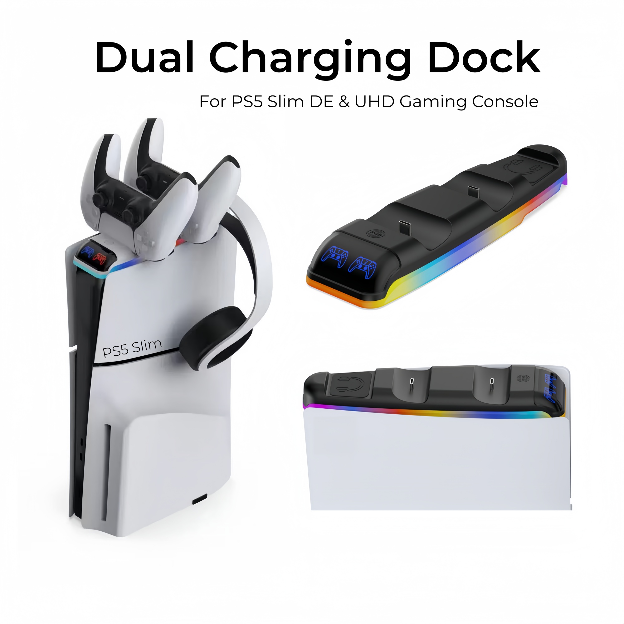 RGB Light Charging Dock For PS - огляд і ціна Sony Console Ps5 Slim