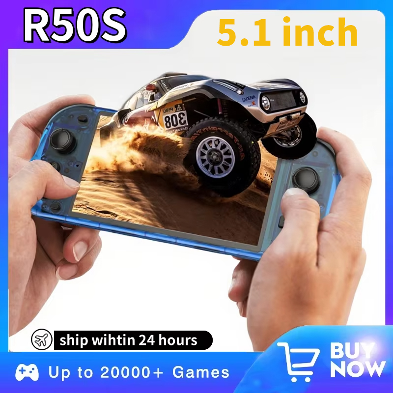 5.1inch New R50S Retro Handhel - огляд і ціна Gaming Console Android